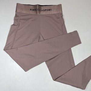 Pink Soda Sport Womens Contour Tight Leggings Workout Yoga, Pink Size S NWT